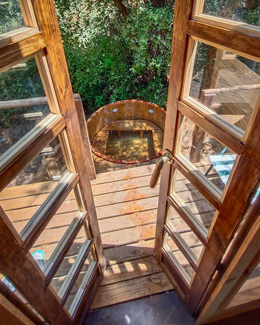 Tinaja caliente privada de Tiny Cabin Quillay en Cajón del Maipo